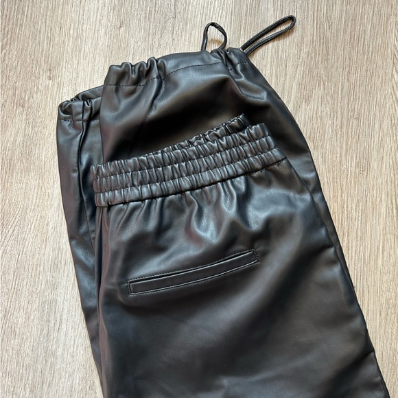 Zara Leather Cargo Pants - Picture 4 of 7